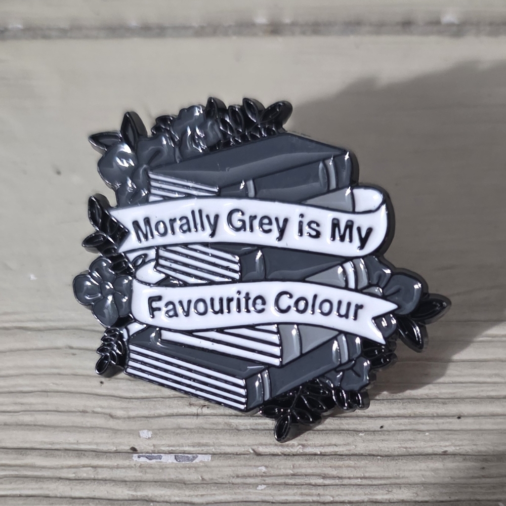 Morally Grey Enamel Pin